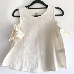 Madewell Skylark Cold-Shoulder Cut Out Top
